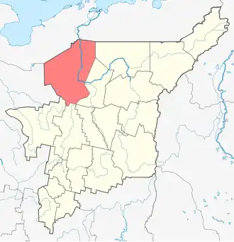 Localisation de Raïon d'Oust-Tsilma