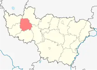 Localisation de Raïon de Koltchouguino