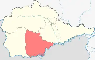 Localisation de Raïon de Lénine