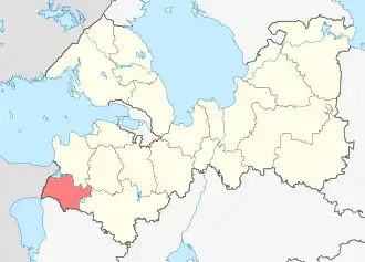 Localisation de Raïon de Slantsy