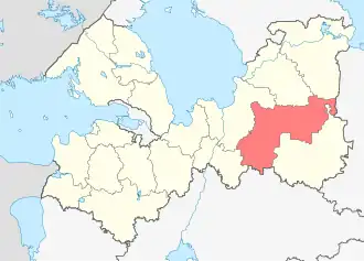 Localisation de Raïon de Tikhvine