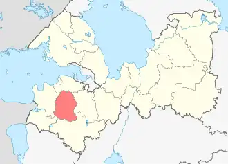 Localisation de Raïon de Volossovo