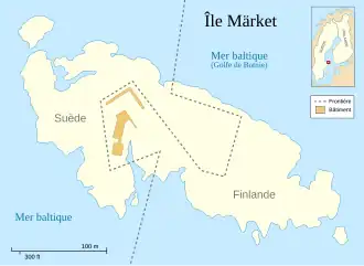 Carte de l'île de Märket.
