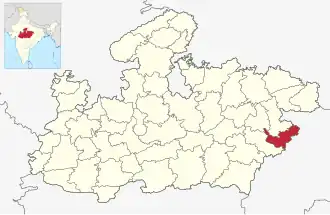 Localisation de District d'Anuppur