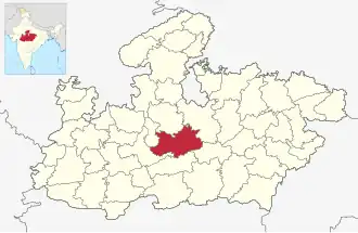 Localisation de District de Raisen