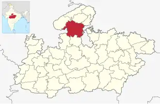 Localisation de District de Shivpuri