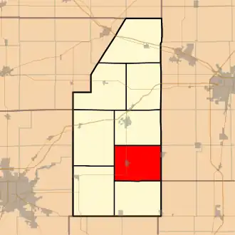 Localisation de Bement Township