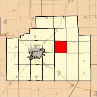 Localisation de Blue Mound Township