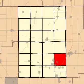 Localisation de Cahokia Township