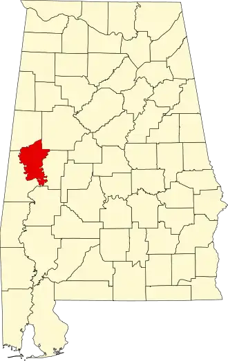 Localisation de Comté de Greene(Greene County)