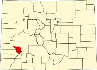 Localisation de Comté d'OurayOuray County