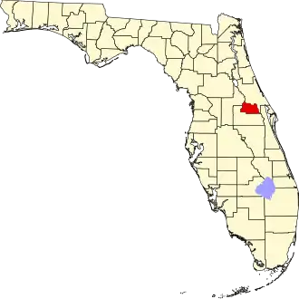 Localisation de Comté de Seminole(en) Seminole County