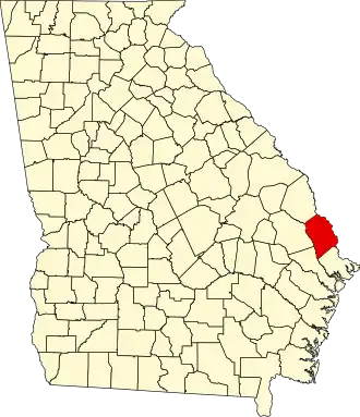 Localisation de Comté d'Effingham(Effingham County)