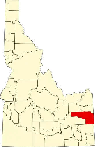 Localisation de Comté de Bonneville(Bonneville County)