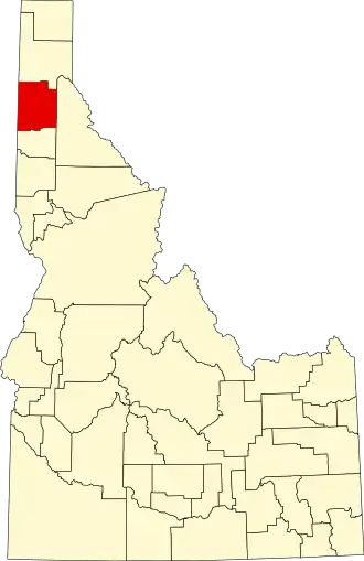 Localisation de Comté de Kootenai(Kootenai County)