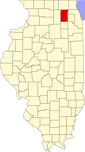 Localisation de Comté de Kane(Kane County)