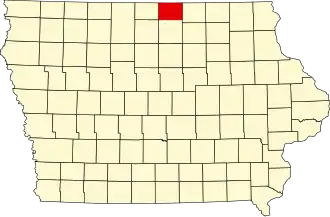 Localisation de Comté de Worth