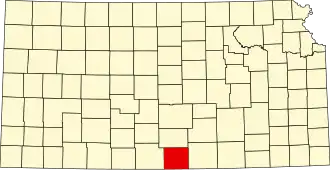 Localisation de Comté de Harper(Rush County)