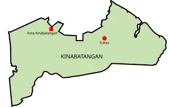 Localisation de District de Kinabatangan