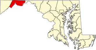 Localisation de Comté d'Allegany(Allegany County)