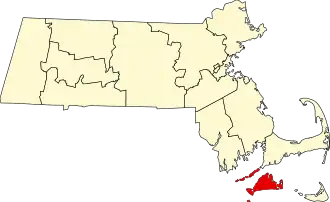 Localisation de Comté de Dukes(Dukes County)
