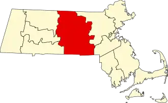 Localisation de Comté de Worcester(Worcester County)