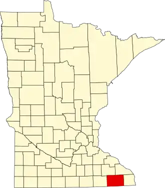 Localisation de Comté de Fillmore(Fillmore County)