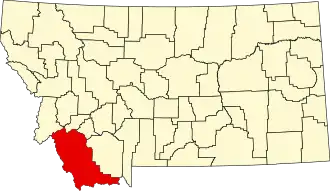 Localisation de Comté de Beaverhead(Beaverhead County)