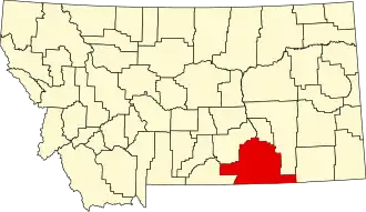 Localisation de Comté de Big Horn(Big Horn County)