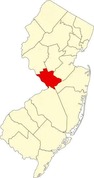 Localisation de Comté de Mercer(Mercer County)