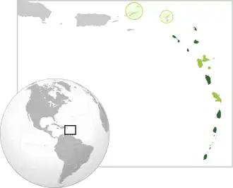 Description de l'image Map_of_OECS.svg.