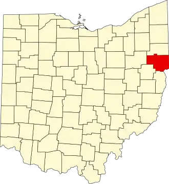 Localisation de Comté de Columbiana(Columbiana County)