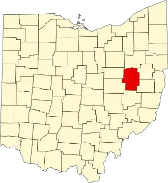 Localisation de Comté de Tuscarawas(Tuscarawas County)