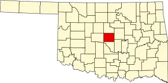 Localisation de Comté d'Oklahoma(Oklahoma County)