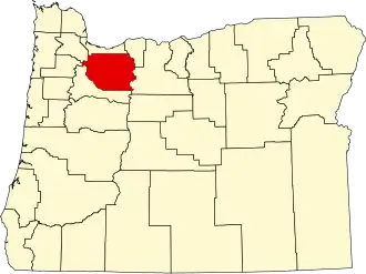 Localisation de Comté de Clackamas(Clackamas County)