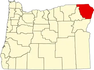 Localisation de Comté de Wallowa(Wallowa County)