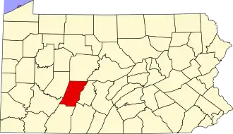 Localisation de Comté de Cambria(Cambria County)