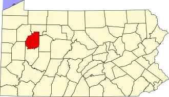 Localisation de Comté de Clarion(Clarion County)