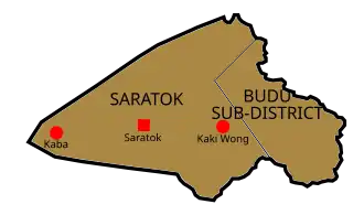 Localisation de District de Saratok