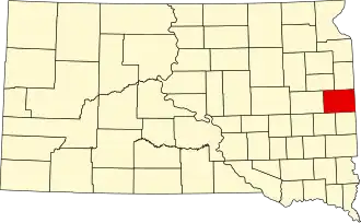 Localisation de Comté de Brookings(en) Brookings County