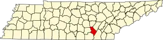 Localisation de Comté de Sequatchie(Sequatchie County)