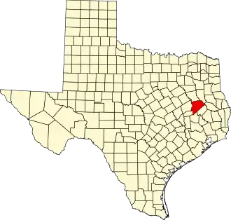 Localisation de Comté de Houston(en) Houston County