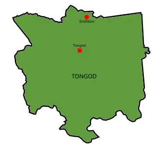 Localisation de District de Tongod