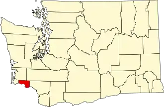 Localisation de Comté de Wahkiakum(Wahkiakum County)