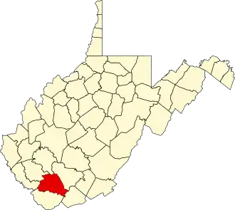 Localisation de Comté de Wyoming(Wyoming County)