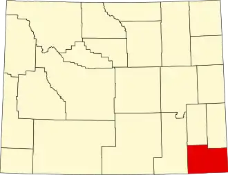 Localisation de Comté de Laramie(Laramie County)