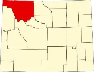 Localisation de Comté de Park(Park County)