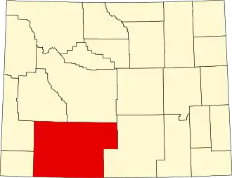 Localisation de Comté de Sweetwater(Sweetwater County)