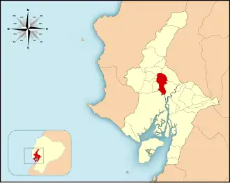 Localisation de Canton de Daule