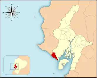 Localisation de Canton de Playas